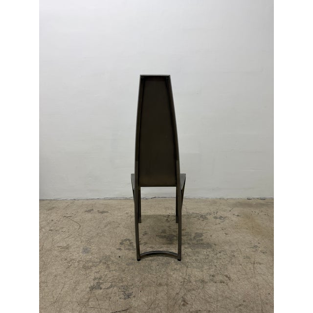 1990s Hothouse Canada Custom Welded Steel Side or Occasional Chair, 1990s For Sale - Image 5 of 18