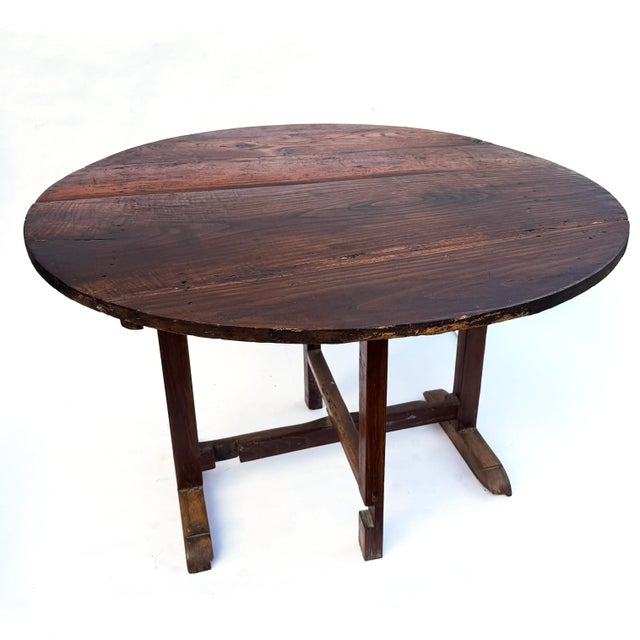 Mid 19th Century Antique French Oak Vigneron Tilt-Top Table, Mid-19th Century For Sale - Image 5 of 14