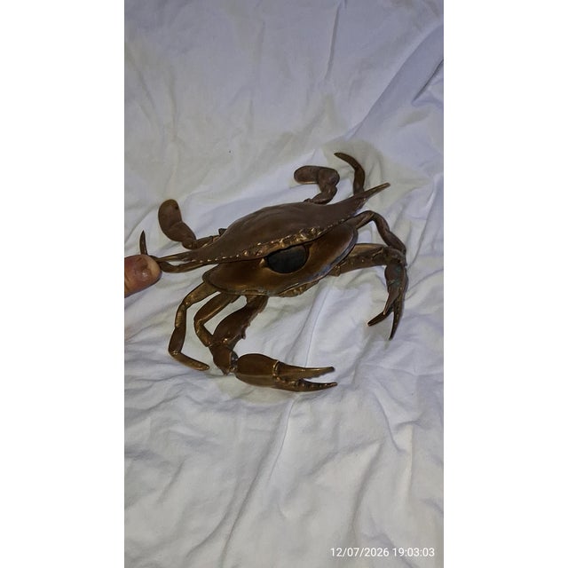 Mid-Century Modern 1960s Mid-Century Modern Blue Claw Crab For Sale - Image 3 of 7