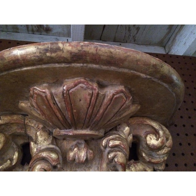 Spanish Style Giltwood Wall Sconce For Sale - Image 10 of 11