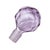 Japanese Irice Cut Glass Perfume Bottle, Purple Alexandrite Tone, 4.75" For Sale - Image 9 of 13