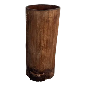 Antique Tree Trunk Barrel or Planter