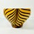 Hollywood Regency Mid-Century Hollywood Regency Boho Chic Polish Hand Blown Glass Tiger Striped Encased Bowl, Murano Style For Sale - Image 3 of 12