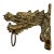 Vintage Solid Brass Dragon Motif Wall Hook For Sale