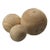 Jamie Young Malibu Wood Balls - Set of 3 For Sale