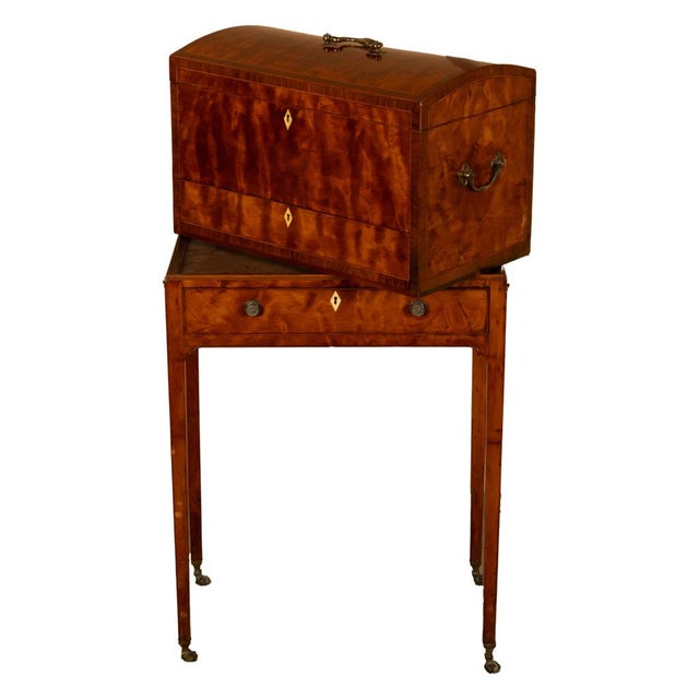 Antique George III Neoclassical Mahogany Chest Stand Cabinet Ince & Mayhew 1790 For Sale - Image 17 of 17