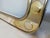 Metal Vintage Mirror with Brass and Marble Frame, Italy, 1960s For Sale - Image 7 of 13