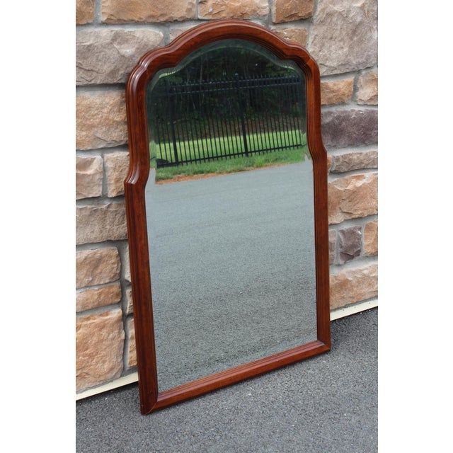 Queen Anne Pennsylvania House Mahogany Beveled-Edge Mirror For Sale - Image 3 of 14