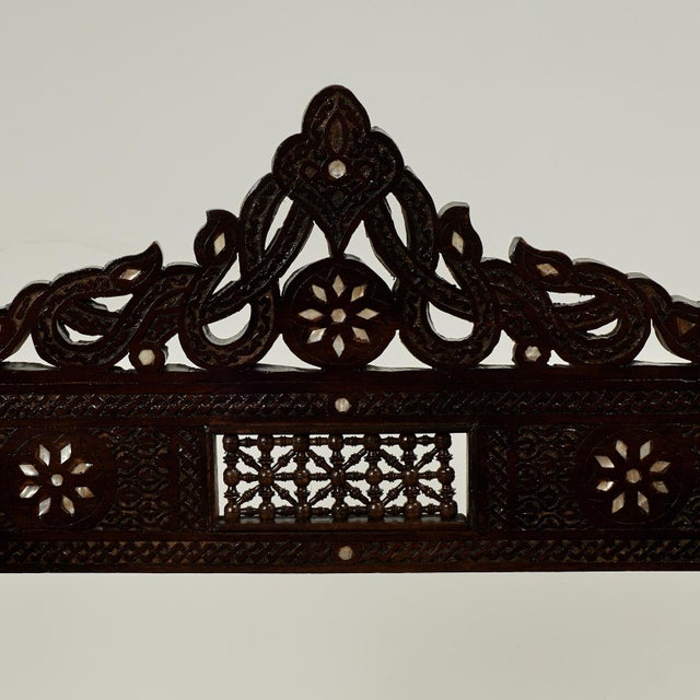 Late 18th Century Pair of Antique Anglo Indian Carved and Inlaid Chairs For Sale - Image 5 of 16