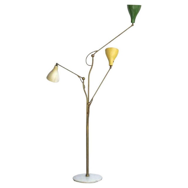Vintage Triennale Floor Lamp by Angelo Lelii for Arredoluce, 1949 For Sale - Image 11 of 11