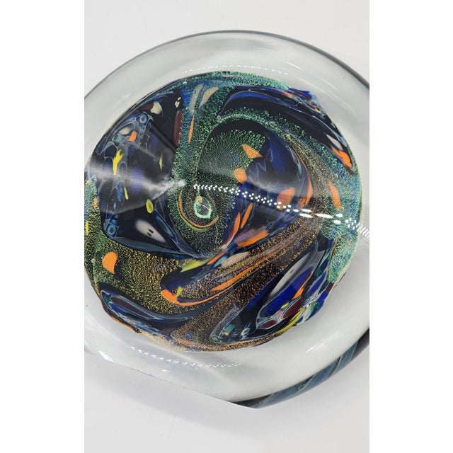 Art Glass Paperweight by Rollin Karg, 1990s For Sale - Image 4 of 12