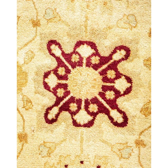 Traditional Mogul, One-of-a-Kind Hand-Knotted Area Rug in Ivory, 8' 2" x 10' 2" For Sale - Image 3 of 8