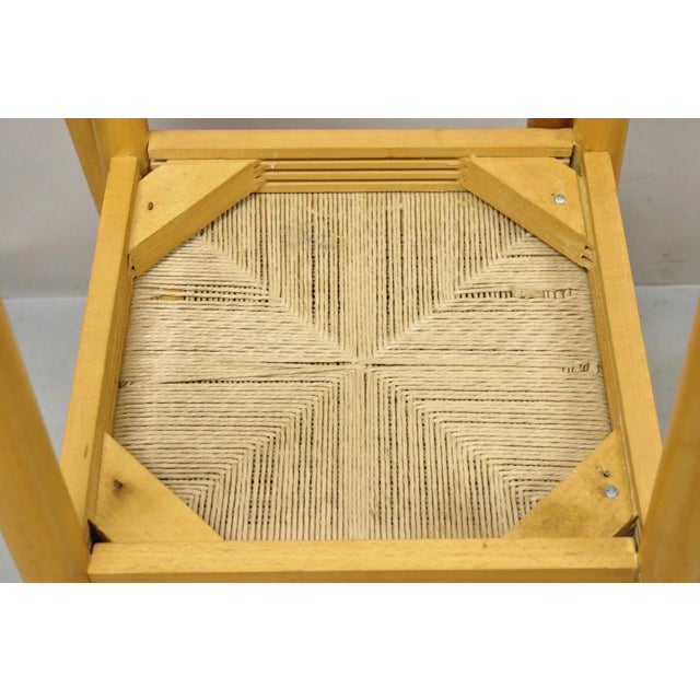 Mid Century Modern Birch Maple Bentwood Woven Rush Dining Chairs - Set of 6 For Sale - Image 12 of 12