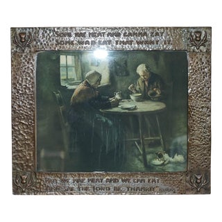 Antique Arts & Crafts Scottish Frame in Copper by Burns For Sale