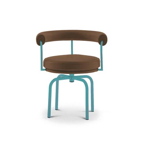 Black Black Leather LC7 Chair by Charlotte Perriand for Cassina For Sale - Image 8 of 15