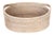 Artifacts Rattan Oval Basket in White Wash - 16" For Sale
