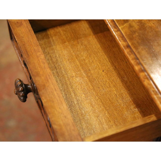 Wood Pair of 19th Century Italian Renaissance Revival Walnut Nightstands For Sale - Image 7 of 15