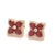 Gemstone 2.52 Ct Natural ruby and 0.39 ct diamond earring in 18k gold For Sale - Image 7 of 18