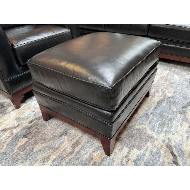Stickley Keeler Lounge Chair + Ottoman, Set For Sale - Image 10 of 12