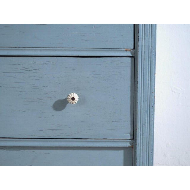 Blue Antique Blue Chest of Drawers by Amaru For Sale - Image 8 of 12