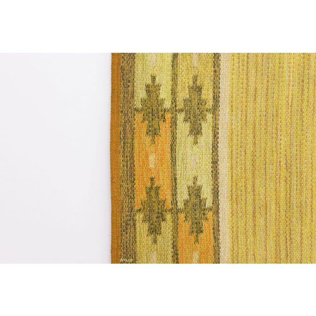 Mid-Century Swedish Kilim Rug by Ingegerd Silow, 1960s For Sale - Image 4 of 6