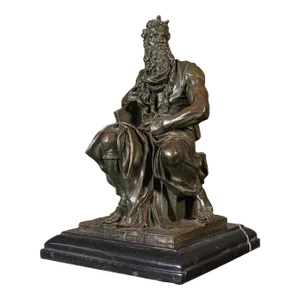 1960s Vintage English Bronze Decorative Figure of Moses
