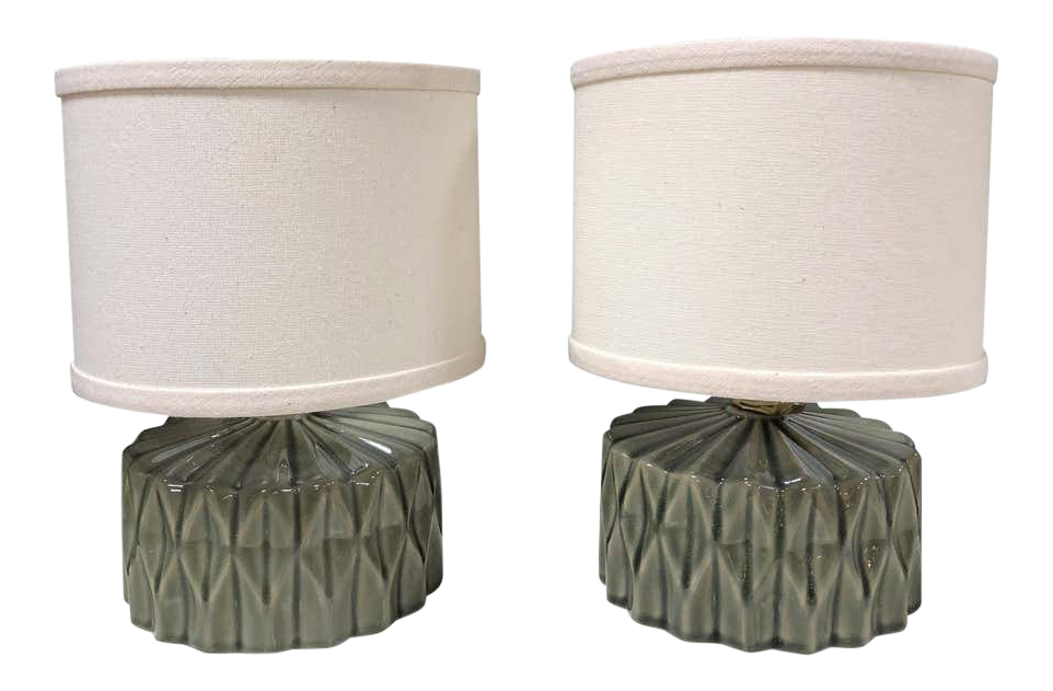 mid century ceramic lamp