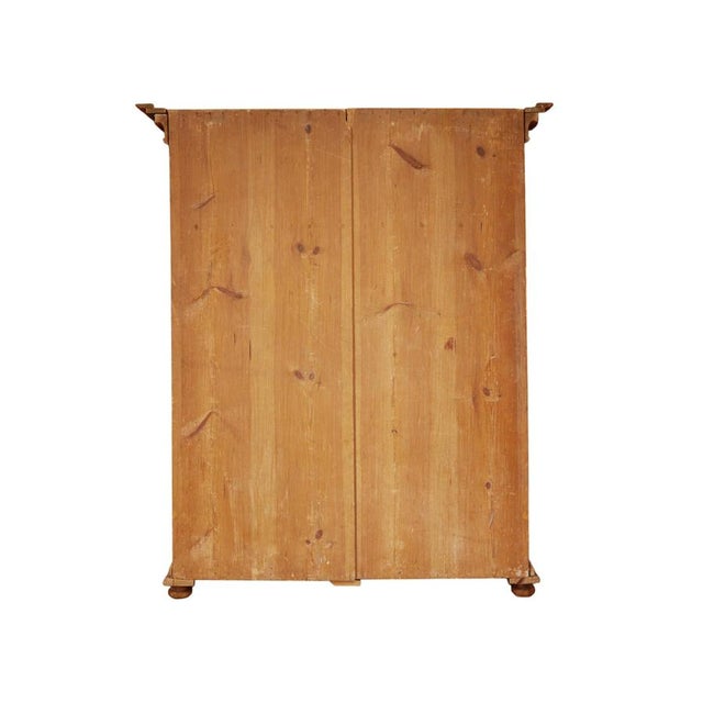 Alpine Blue Floral Painted Cupboard For Sale - Image 17 of 18