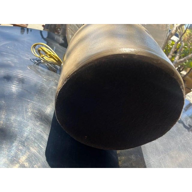 Ceramic Ballard and Brothers 19thc Crock Table Lamp For Sale - Image 7 of 7