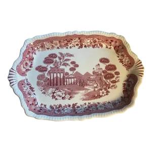 1990s Warwick Tudor Rose Pink Serving Platter
