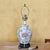 Vintage Chinoiserie Floral Porcelain Table Lamp With Hand-Painted Botanical Design For Sale In Washington DC - Image 6 of 18