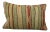 Vintage Turkish Striped Handwoven Kilim Pillow For Sale