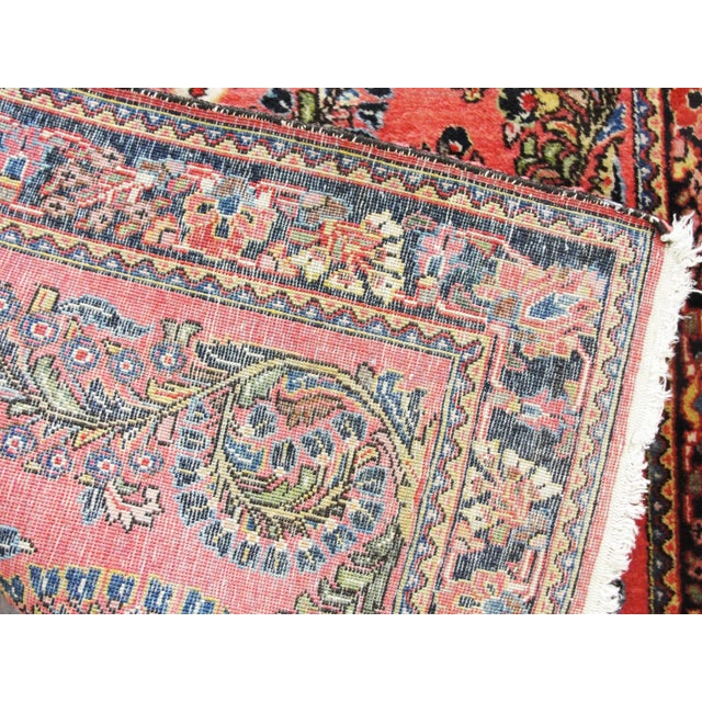 Traditional Antique Persian Mohajeran Sarouk Rug-2'6" 4'10" For Sale - Image 3 of 9