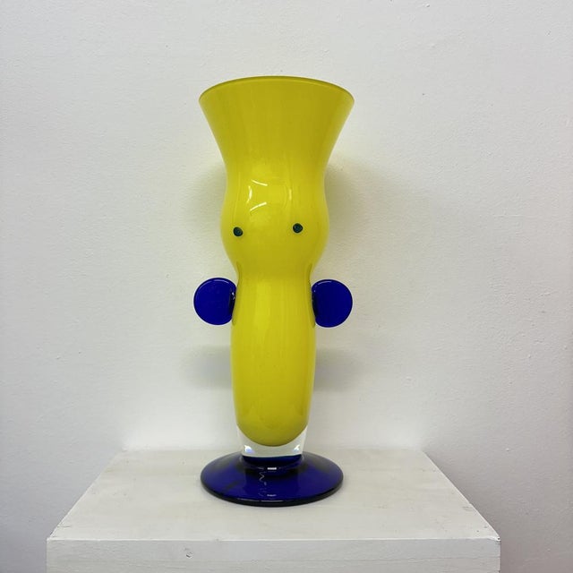 Czech Bohemia Art Glass Vase by Jiří Šuhájek, 1990s For Sale - Image 16 of 18