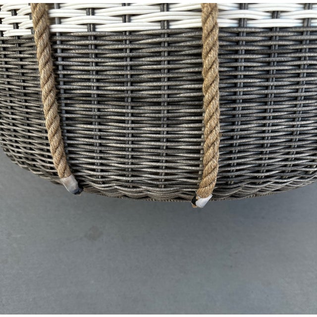 Thomasville Large Indoor/Outdoor Water Resistant Basket Chairish