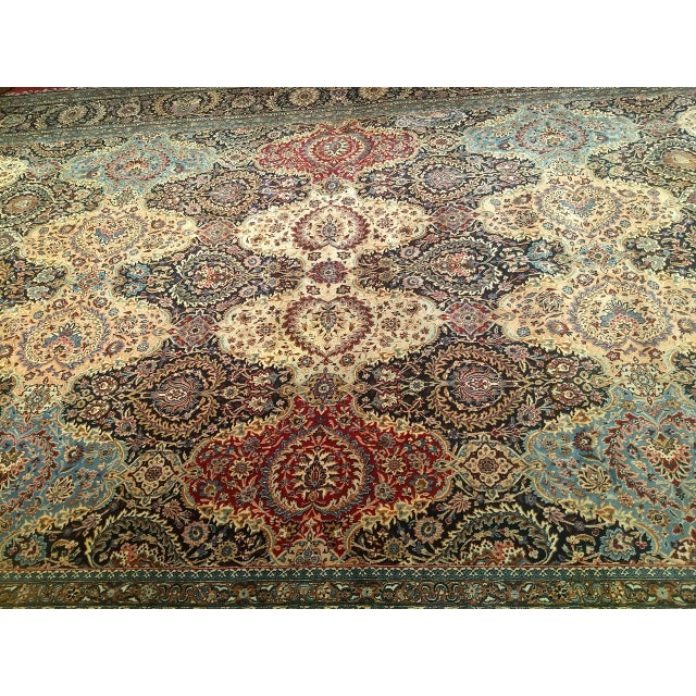 Persian Mid 20th Century Kerman Rug For Sale - Image 3 of 18