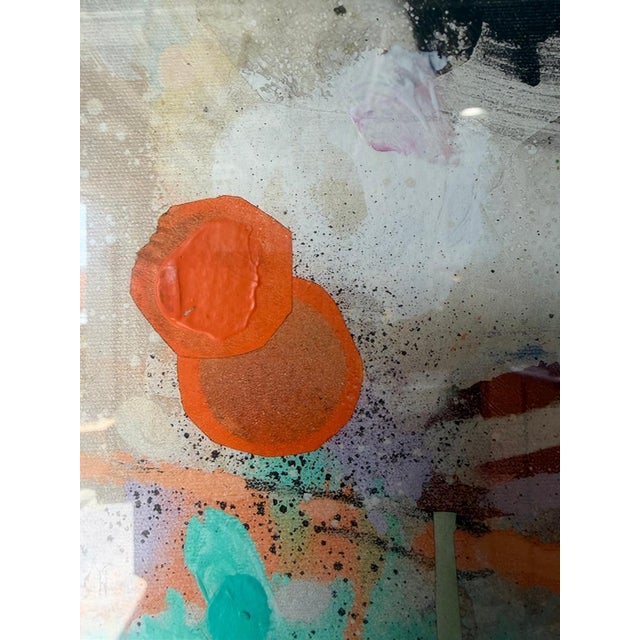 Juanma Reyes “Tendedero” Spanish Expressionist Abstract Mixed Media Collage Painting, Signed For Sale - Image 10 of 18