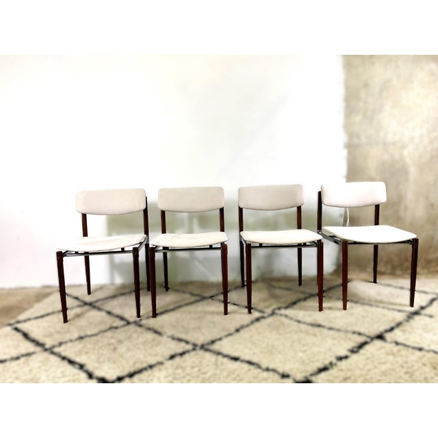Vintage Dining Chairs by C. Denekamp for Thereca, 1960s, Set of 4 For Sale - Image 3 of 12