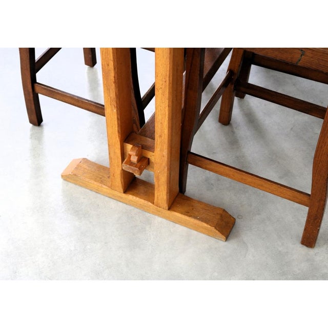 Vintage Bar Table with Stools, 1950s, Set of 5 For Sale - Image 4 of 16