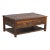 Country Style Distressed Spalted Wood Coffee Table With Drawers For Sale