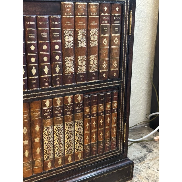 Brown Vintage Full Book Cabinet by Maitland Smith. For Sale - Image 8 of 9