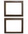 FREE SHIPPING ANYWHERE IN THE CONTINENTAL US! This is a pair of vintage dark wood and black picture frames. The frames...