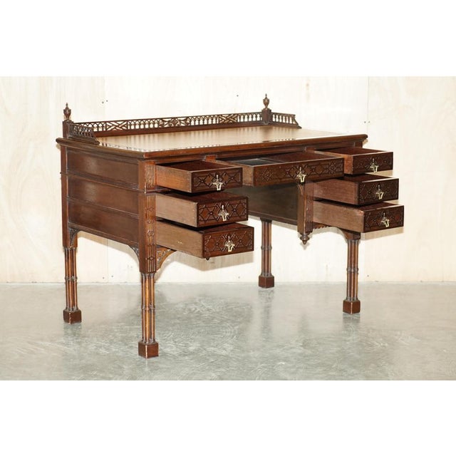 Chinese Thomas Chippendale Desk from Edward & Roberts For Sale - Image 18 of 18