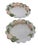 Late 20th Century Vintage Ceramic Basketweave and Peach Decorative Dish Set - A Set of 6 For Sale - Image 5 of 10