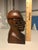 1970s Rare Vintage Hand Carved Wooden Bust of a Native American Tribal Man 7.5" For Sale - Image 5 of 6