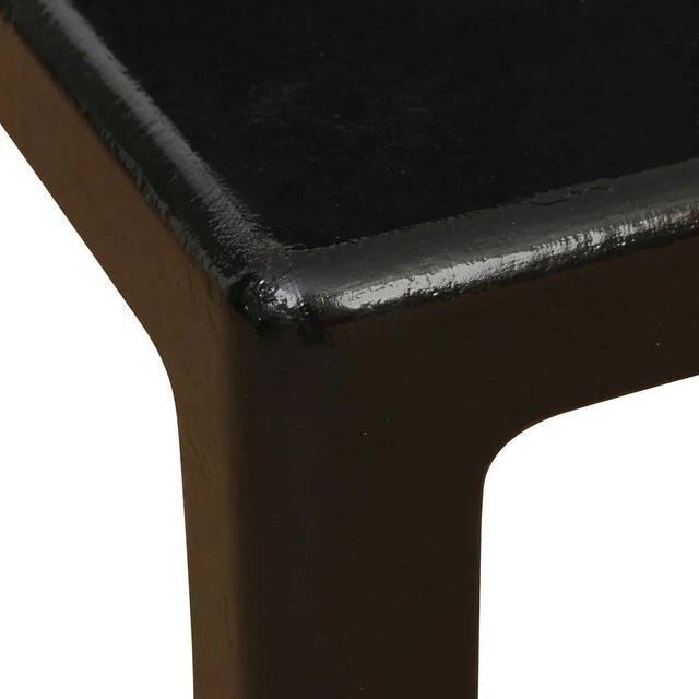 Mid-Century Modern 1960s Painted Vintage Linen Coffee Table For Sale - Image 3 of 3