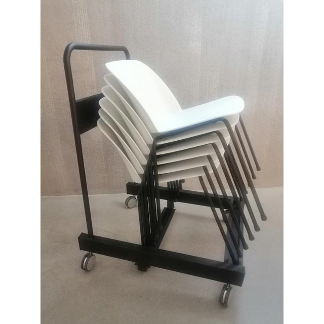 Deep Plastic Soft Armchair in Polypropylene Seat & Oak Legs by Quinti Sedute Designed by Archirivolto Design Dimensions: D...