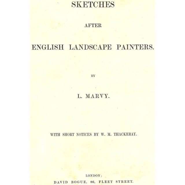 Mid 19th Century "Sketches After English Landscape Painters" 1850 Marvy, L. For Sale - Image 5 of 15