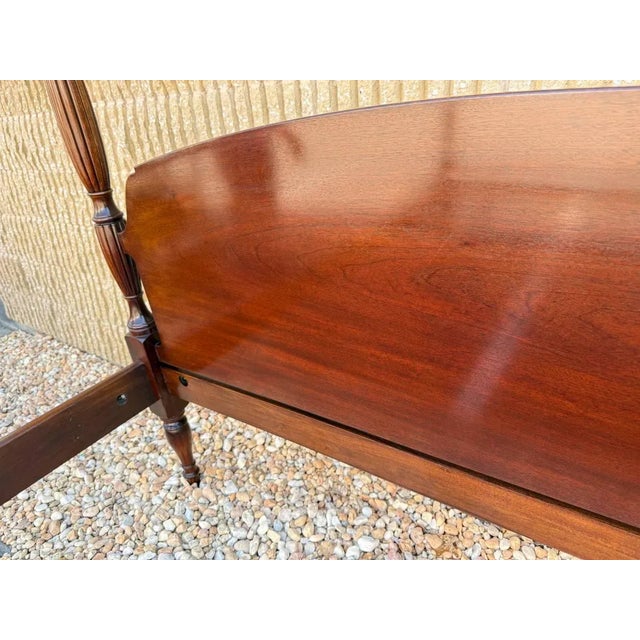 Georgian Style Carved Queen Size Poster Bed by White Furniture For Sale - Image 17 of 18