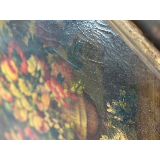 Antique Oil on Canvas Painting For Sale - Image 10 of 10